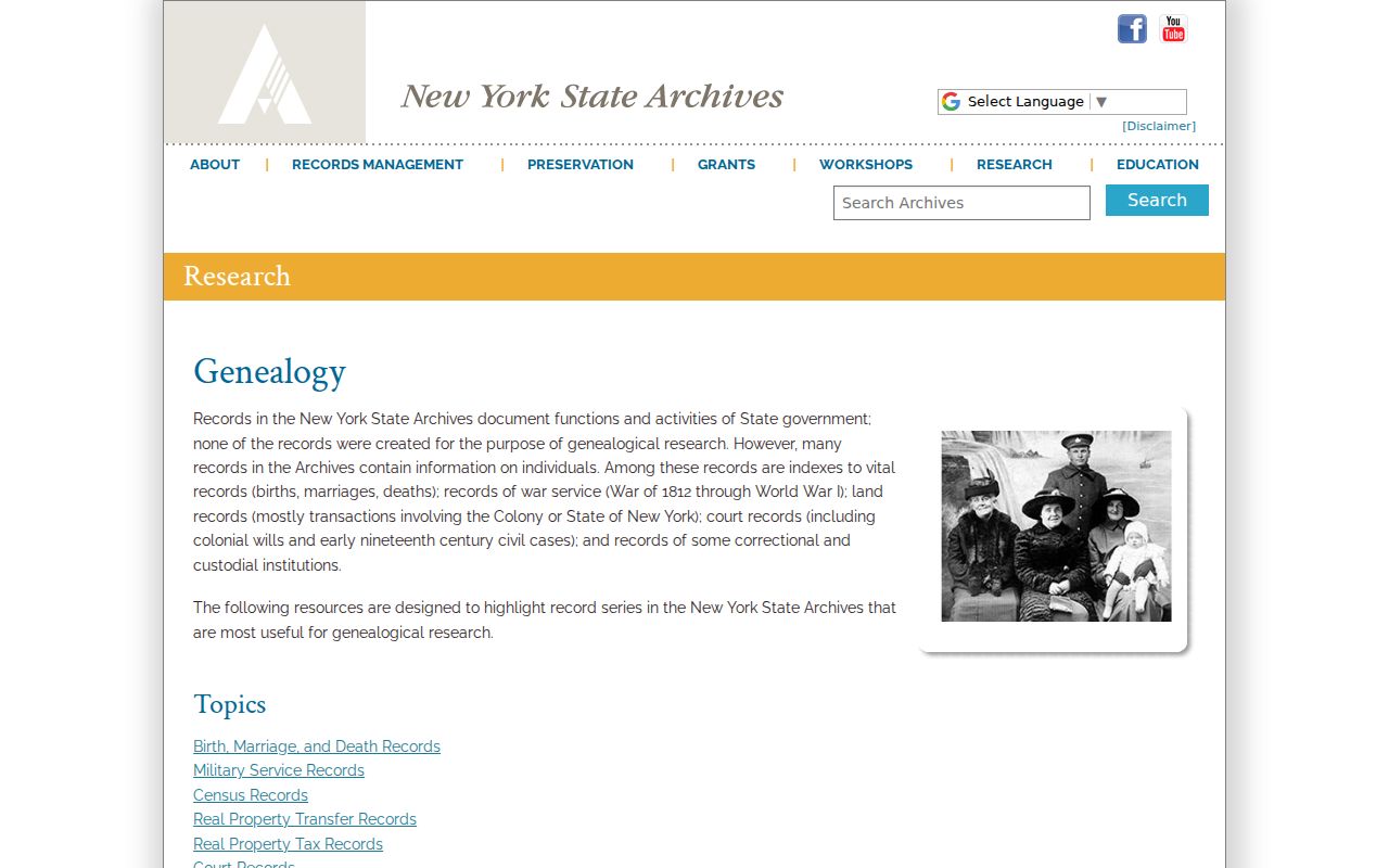 Smithtown city directory research through New York State Archives genealogy guidance