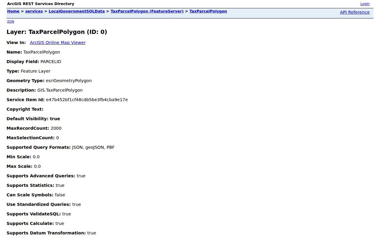 Smithtown neighbors parcel layer in the Suffolk County GIS viewer