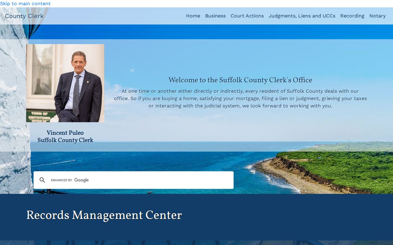 Smithtown previous residents research through the Suffolk County Clerk Records Management Center