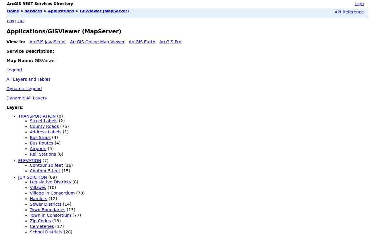 Smithtown street directory Suffolk GIS map-service layer source